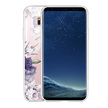 Avis LaCoqueFrançaise Coque Samsung Galaxy S8 Plus 360 intégrale transparente Motif Pivoines Violettes Tendance