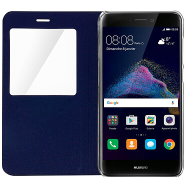 Avis Avizar Etui Folio Fenêtre Ultra-fin Huawei P8 Lite 2017 - Bleu nuit - Fonction support