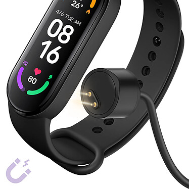 Acheter Avizar Chargeur Magnétique pour Xiaomi Mi Smart Band 5 et 6 et 7 Câble USB Noir