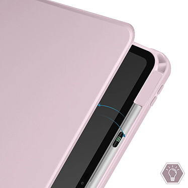 Acheter Avizar Étui pour iPad Air 13 2024 Clapet Support Rotatif avec Protège Caméra Rose Poudré