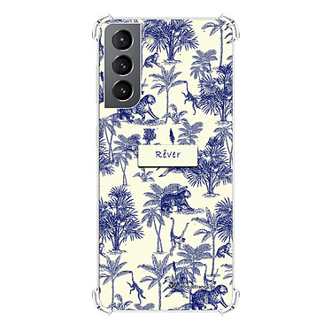 LaCoqueFrançaise Coque Samsung Galaxy S21 5G anti-choc souple angles renforcés transparente Motif Botanic Rêve