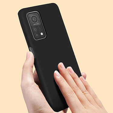 Avizar Coque pour Xiaomi Mi 10T / 10T Pro Silicone Gel Semi-rigide Finition Soft Touch Noir pas cher