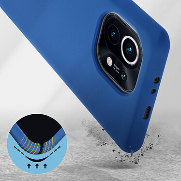 Avis Avizar Coque Xiaomi Mi 11 5G Silicone Semi-rigide Finition Soft Touch Fine Bleu
