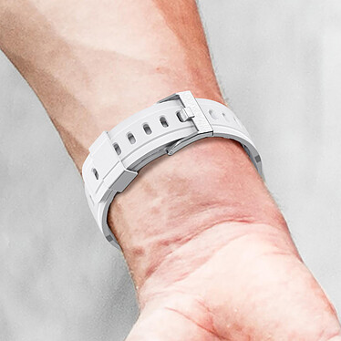 Avis Avizar Bracelet pour Apple Watch Ultra 49mm Silicone Bumper Ajustable  Blanc