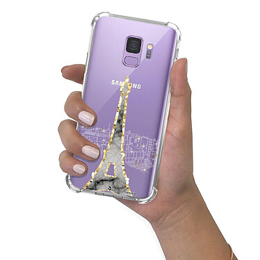 LaCoqueFrançaise Coque Samsung Galaxy S9 anti-choc souple angles renforcés transparente Motif Illumination de paris pas cher
