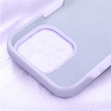 Acheter Avizar Coque pour iPhone 16 Pro Silicone Souple Intérieur Doux Bord Surélevé Violet Clair