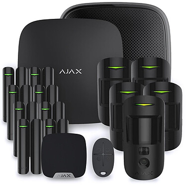 Ajax - Alarme maison Ajax Hub 2 Plus Noir - Kit 6