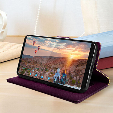Avis Avizar Étui Sony Xperia 10 IV Clapet Portefeuille Support Vidéo Dragonne  violet