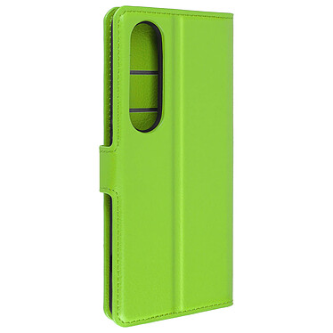 Avizar Étui pour Sony Xperia 1 VI Clapet Portefeuille Languette Magnétique Vert Citron