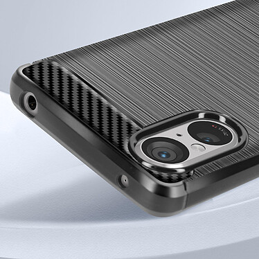 Acheter Avizar Coque pour Sony Xperia 5 V Effet Carbone Silicone Flexible Antichoc  Noir
