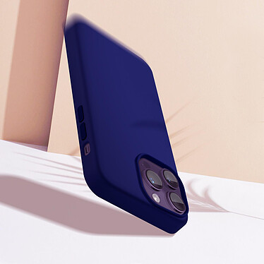 Avis Moxie Coque pour iPhone 14 Pro Max Hybride Semi-rigide Fine Légère Intérieur Doux  bleu marine