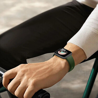 Avis Avizar Bracelet pour Xiaomi Mi Watch Lite / Redmi Watch Silicone Soft touch Premium Vert Foncé Ajustable par Boucle Ardillon