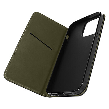 Avizar Étui pour iPhone 14 Pro Max avec Clapet Porte-carte Fonction Support  noir