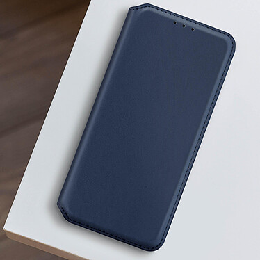 Avizar Étui pour Sony Xperia 1 Porte-carte Support Vidéo Clapet Magnétique  Bleu Nuit pas cher
