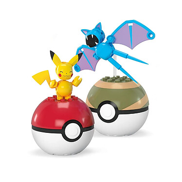 Pokémon - Jeu de construction MEGA Poké Ball Collection: Pikachu & Nosferapti