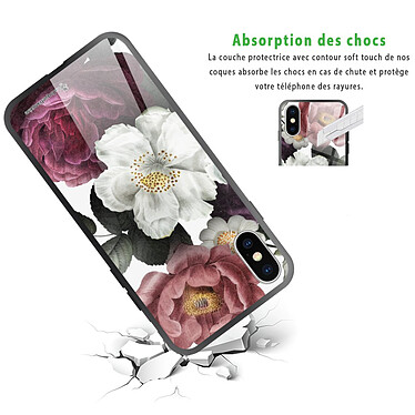 Avis LaCoqueFrançaise Coque iPhone X/Xs Coque Soft Touch Glossy Fleurs roses Design