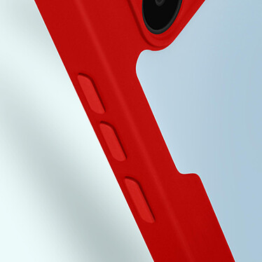 Avizar Coque pour Xiaomi Redmi A1 et Redmi A2 antichoc dos plexiglas et avant polymère Coins Renforcés  Contour Rouge pas cher