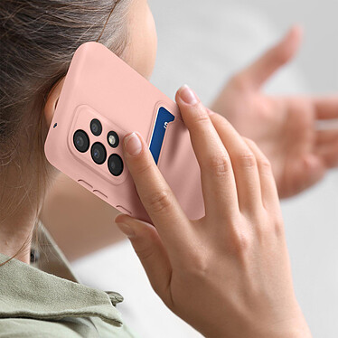 Avis Forcell Coque pour Samsung Galaxy A53 5G Silicone Souple Porte-carte Fine Légère  Rose