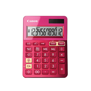 CANON Calculatice 12 chiffres LS-123K Rose métallique Calculatrice de poche