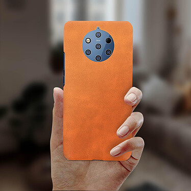 Avizar Coque Nokia 9 PureView Protection Résistante Fine Simili cuir Vintage orange pas cher