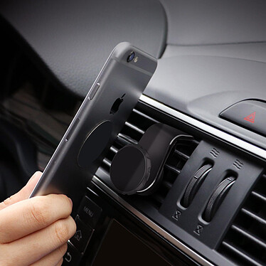 Avizar Support voiture Smartphone Système aimanté Fixation grille d'aération - Noir pas cher
