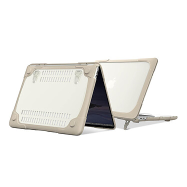 Avizar Coque Macbook Pro 13'' 2020 Protection Intégrale Rigide Contour Souple Beige