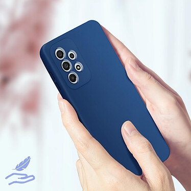 Acheter Avizar Coque pour Samsung Galaxy A33 5G Silicone Semi-rigide Finition Soft-touch Fine  Bleu
