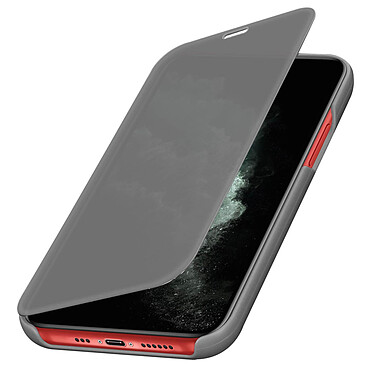 Avizar Étui iPhone 11 Pro Rigide Clapet translucide Miroir Support Vidéo Argent pas cher