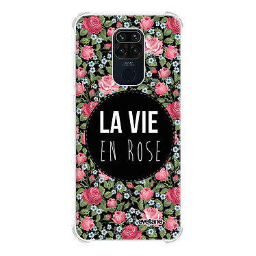 Evetane Coque Xiaomi Redmi Note 9 anti-choc souple angles renforcés transparente Motif La Vie en Rose