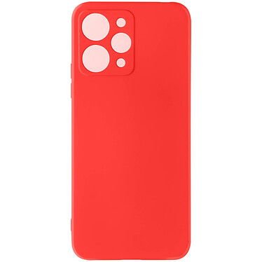 Avizar Coque pour Xiaomi Redmi 12 Silicone Semi-rigide Soft Touch  Rouge