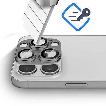 Avis Avizar Film Caméra pour iPhone 14 Pro et 14 Pro Max Verre Trempé + Alliage d'Aluminium  Argent