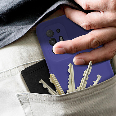 Avizar Coque Oppo A94 5G Silicone Semi-rigide Soft Touch violet pas cher