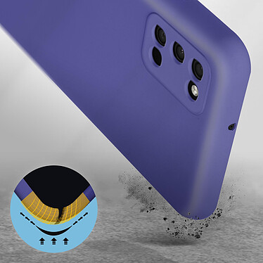 Avis Avizar Coque Samsung Galaxy A03s Silicone Semi-rigide Finition Soft-touch Fine Violet