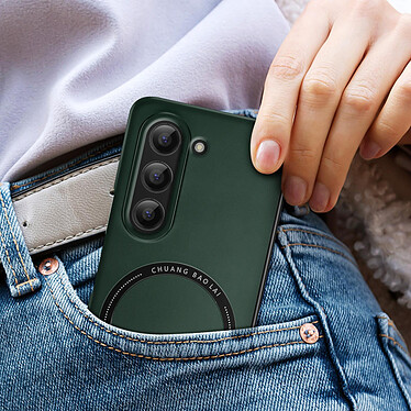 Acheter Avizar Coque MagSafe pour Samsung Galaxy Z Fold 5 Rigide Design Fin  Vert Foncé