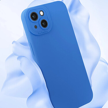 Acheter Avizar Coque pour iPhone 14 Silicone Mat Protection Caméra Bleu