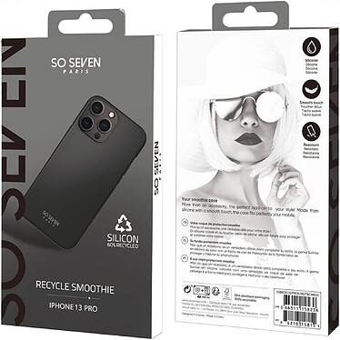 Avis So Seven Coque pour iPhone 13 Pro Max SMOOTHIE RECYCLE Noir