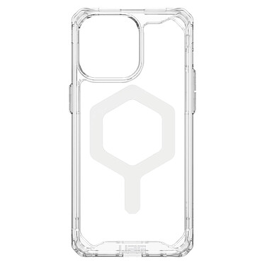 UAG Coque MagSafe pour iPhone 15 Pro Max Antichoc Fine Transparent et Blanc série Plyo