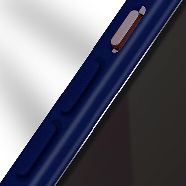 Avizar Coque iPhone 13 Mini Dos Plexiglas Avant Polymère Coins Renforcés Contour Bleu pas cher