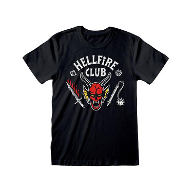 Stranger Things - T-Shirt Hellfire Club Logo Black  - Taille S