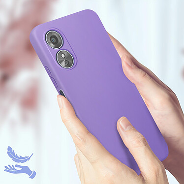 Acheter Avizar Coque pour Oppo A17 Silicone Semi-rigide Finition Soft-touch Fine  Violet