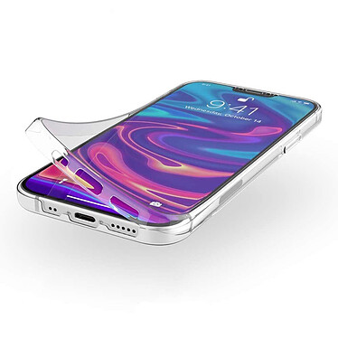 Acheter Evetane Coque iPhone 12 mini (5,4 pouces) 360° intégrale protection avant arrière silicone transparente Motif