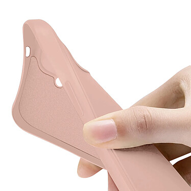 Avizar Coque pour Samsung Galaxy S24 Soft Touch Mat Silicone Flexible Rose Poudré pas cher