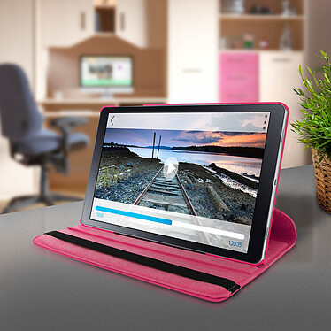 Avis Avizar Housse Samsung Galaxy Tab A 10.5 Etui Ajustable Support Orientable 360° Rose