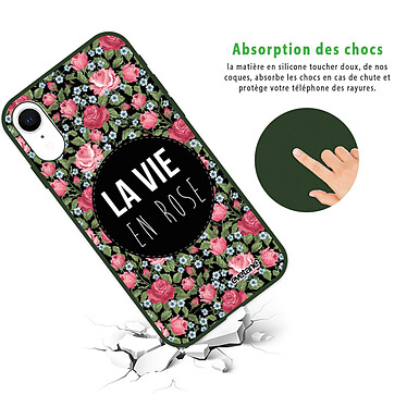 Avis Evetane Coque iPhone Xr Silicone Liquide Douce vert kaki La Vie en Rose