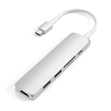 Satechi Multiports Slim USB-C V2 Argent pas cher