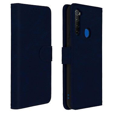 Avizar Étui Xiaomi Redmi Note 8T Intégrale Porte-cartes Fonction Support bleu nuit