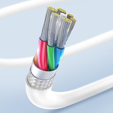 Acheter Avizar Cable USB-C Charge rapide Transfert De Données 2.0 Longueur 1m  Blanc
