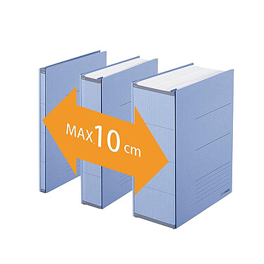 Acheter PLUS JAPAN Classeur gain de place Zero Max A4 extensible jusqu'à 10 cm Bleu
