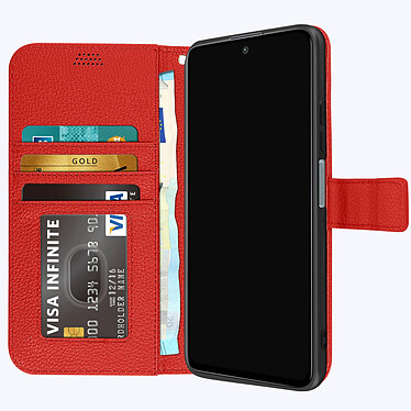 Acheter Avizar Étui pour Xiaomi Poco X4 GT Clapet Portefeuille Support Vidéo Dragonne  rouge