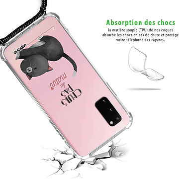 Avis Evetane Coque cordon Samsung Galaxy S20 Dessin Chuis pas du matin